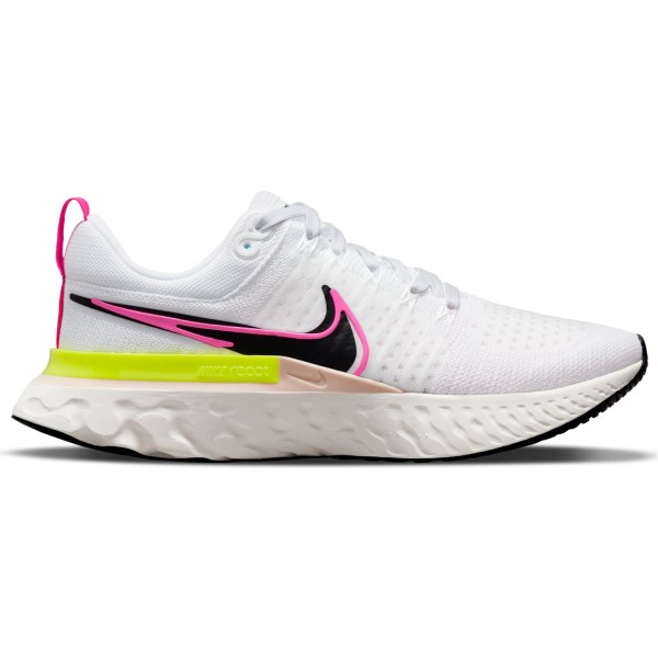 Nike React Infinity Run Flyknit 2 - Mens Running Shoes - White/Black/Sail Pink Blast