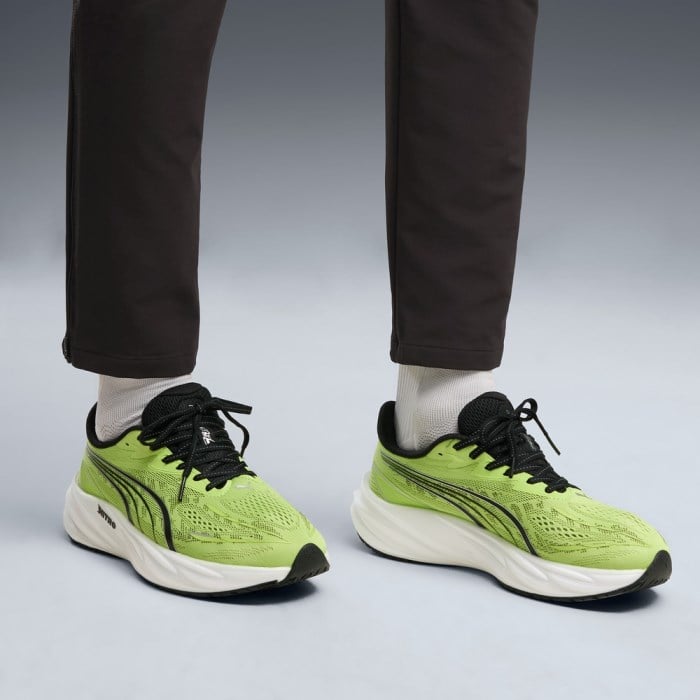 Puma Velocity Nitro 5 - Mens Running Shoes - Sunny Lime/Moody Gray - image 7