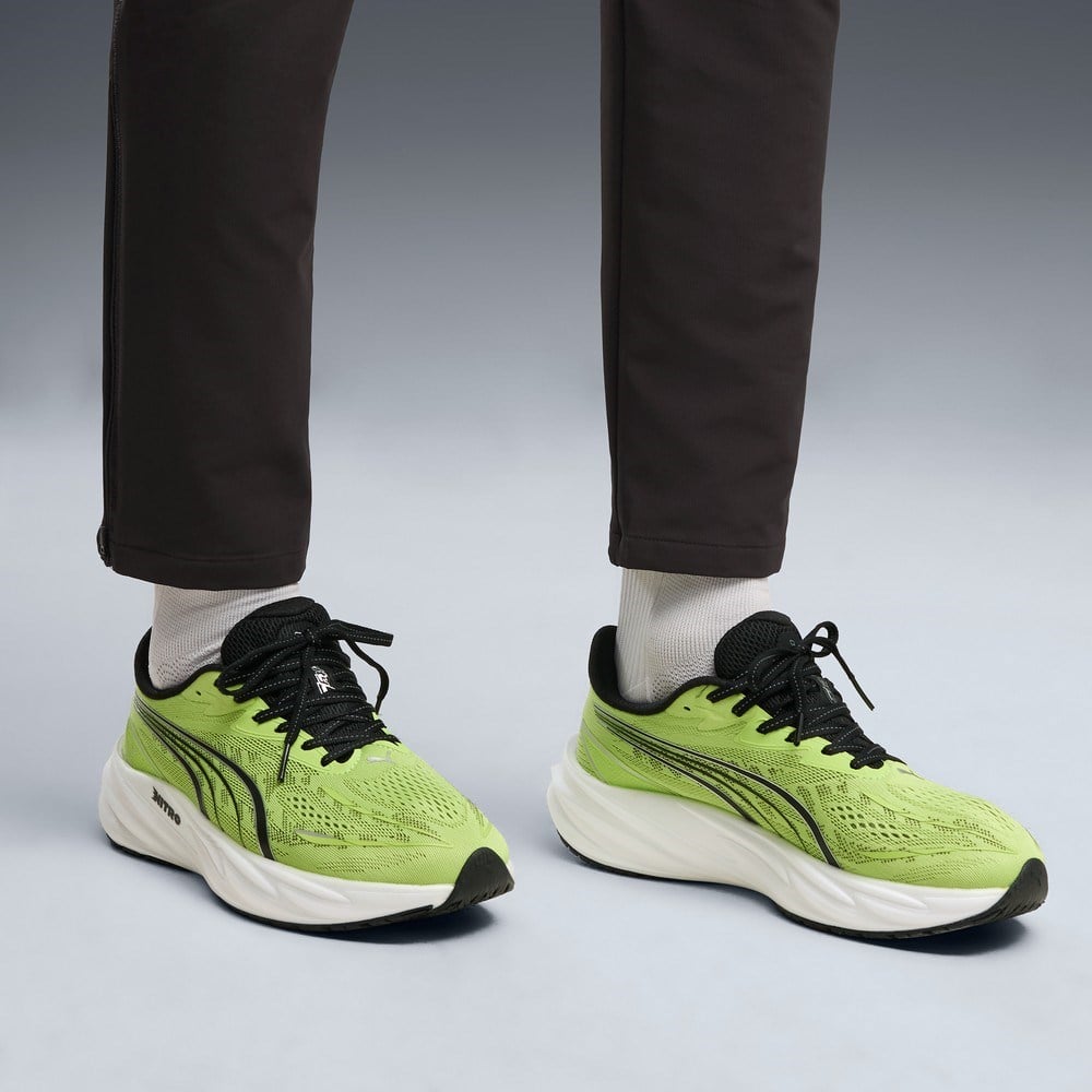 Puma Velocity Nitro 5 - Mens Running Shoes - Sunny Lime/Moody Gray - image 7