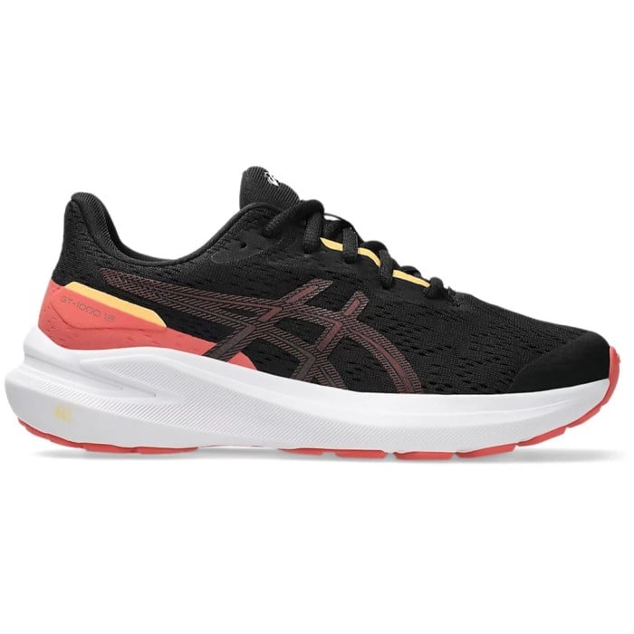 Asics GT-1000 13 GS - Kids Running Shoes - Black/Rubble Red