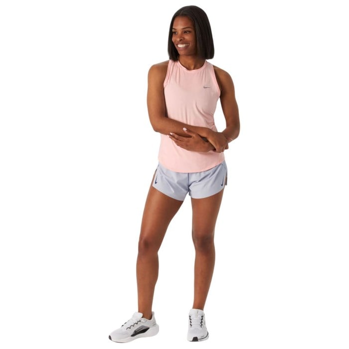 Nike Swift Dri-Fit Running Tank - Womens - Atmosphere/Reflective Silver