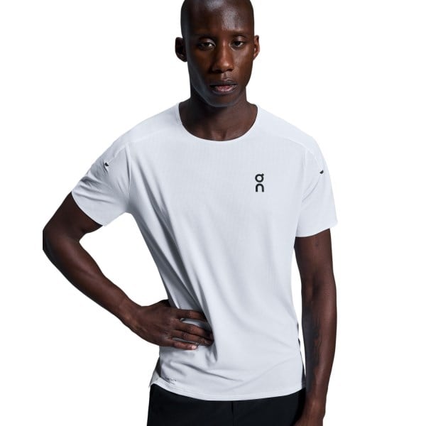 On Running Performance-T Mens Running T-Shirt - White/Silver