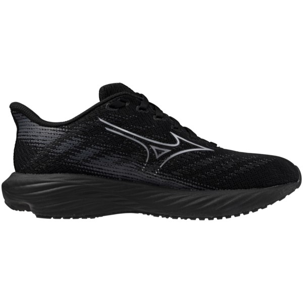 Mizuno Wave Enerzy Rider Jr - Kids Running Shoes - Black/Silver/Ebony