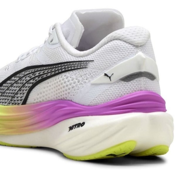 Puma Deviate Nitro 3 - Mens Running Shoes - White/Yellow/Alert