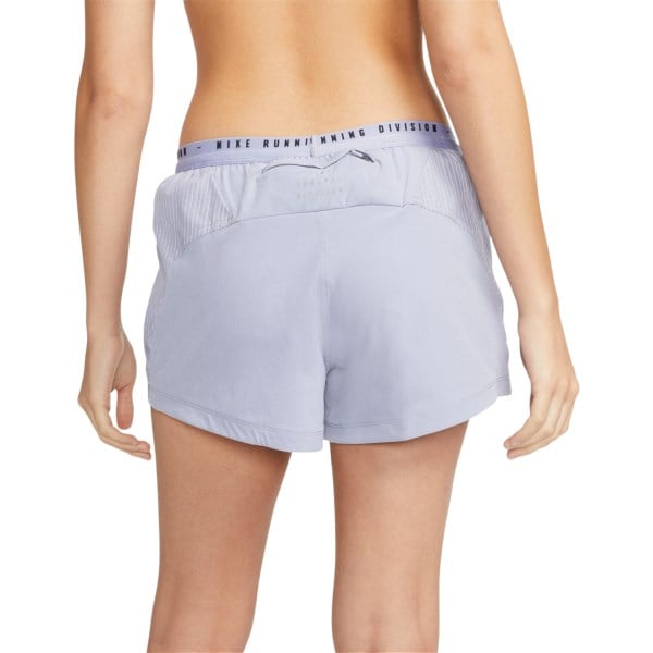 Nike Run Division Tempo Luxe 3 Inch Womens Running Shorts - Indigo Haze/Reflective Silver/Reflective