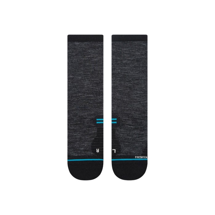 Stance Run Light Unisex Crew Socks - Black