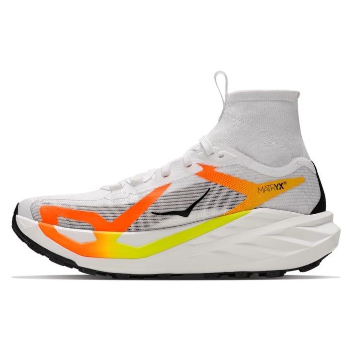 Hoka Tecton X 4 - Womens Trail Running Shoes - Frost Neon/Tangerine - image 3