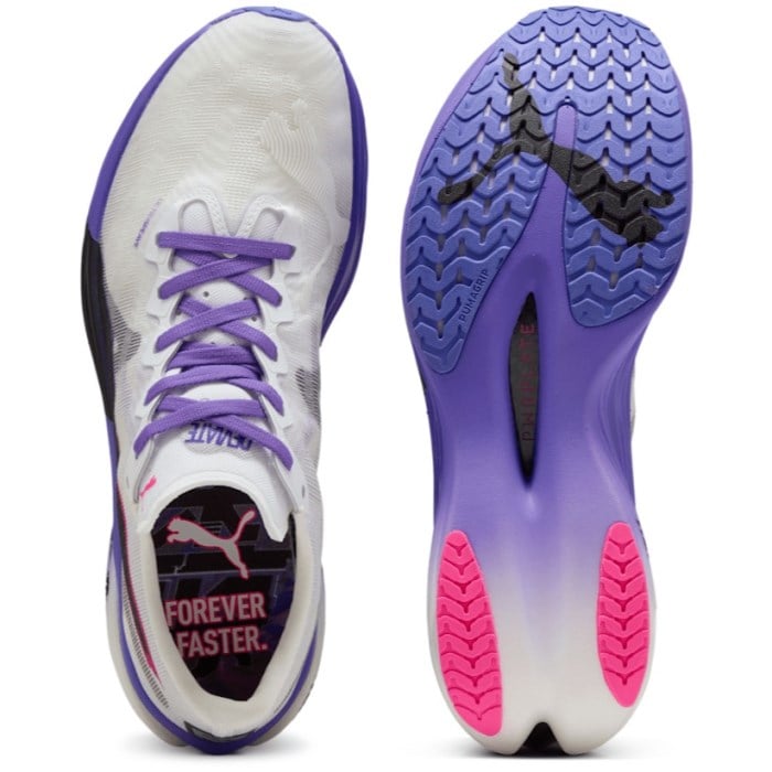 Puma Deviate Nitro Elite 3 DigiTokyo - Mens Running Shoes - White/Dark Amethyst