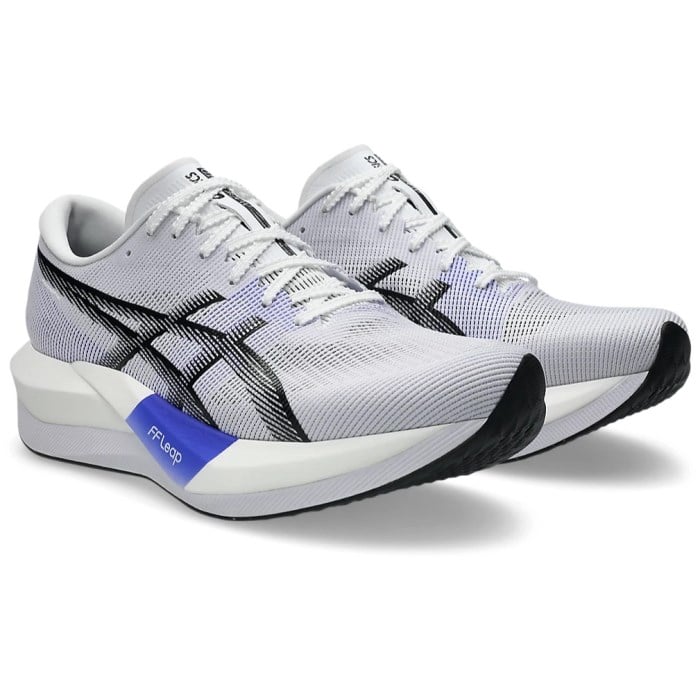Asics Magic Speed 5 - Unisex Road Racing Shoes - White/Black