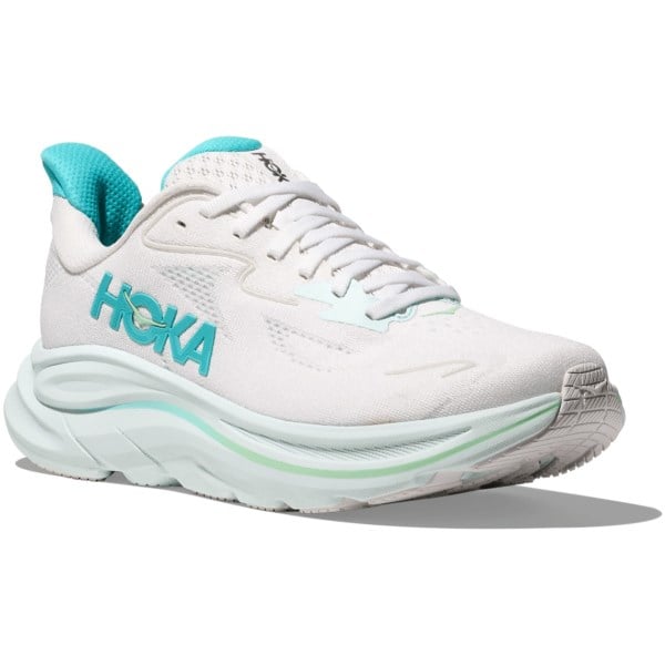 Hoka Clifton 10 - Womens Running Shoes - White/Cielo Blue
