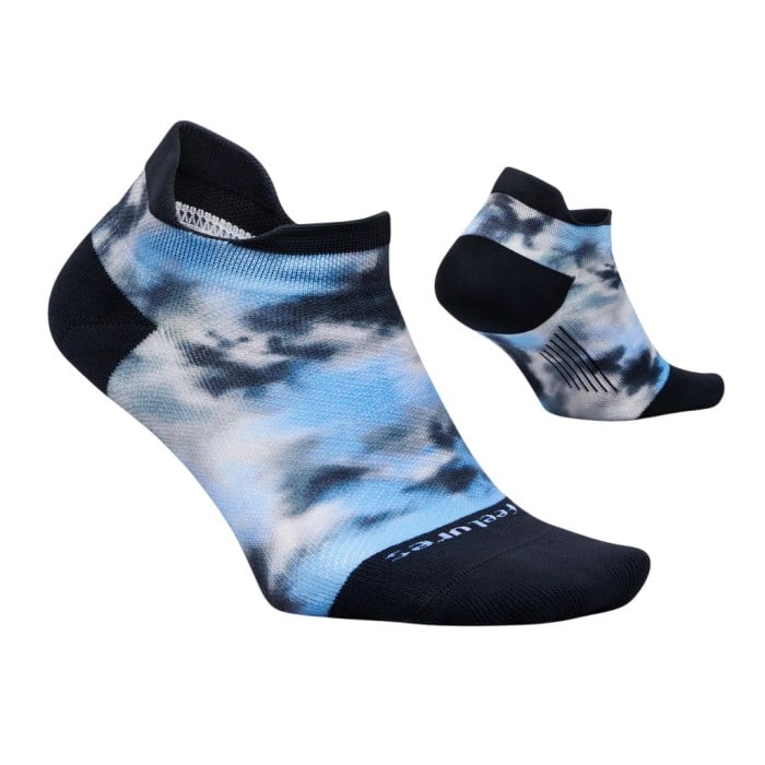 Feetures Elite Light Cushion No Show Tab Running Socks - Ice Dye