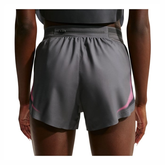 Nike Aeroswift Dri-Fit ADV Brief Lined 3 Inch Womens Running Shorts - Iron Grey/White - image 2