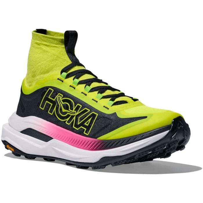 Hoka Tecton X 3 - Womens Trail Running Shoes - Neon Hoka Citrus/Black
