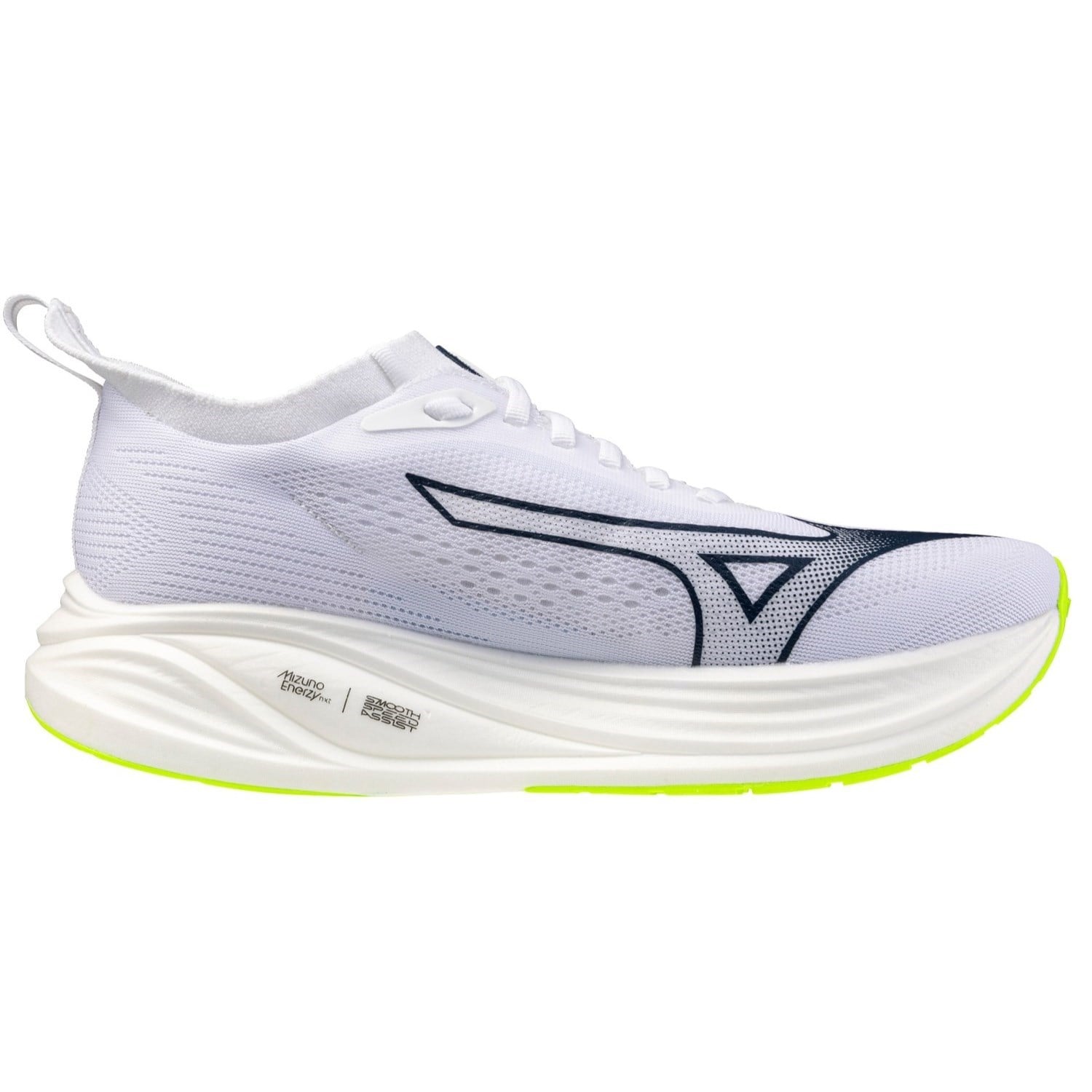 Mizuno Neo Zen 2 - Mens Running Shoes - White/Estate Blue/Lightning Yellow