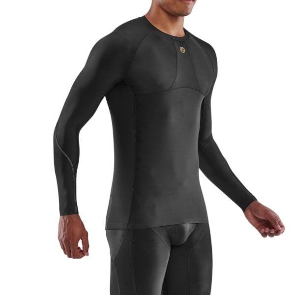 Skins Series-5 Mens Compression Long Sleeve Top - Black