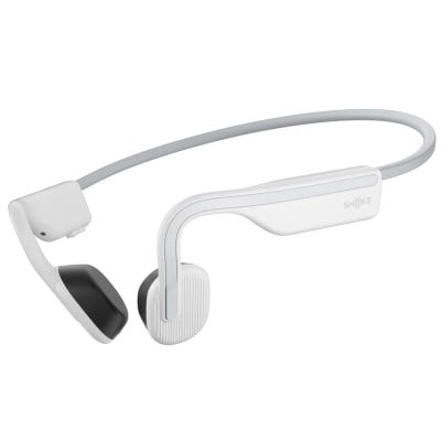 Shokz OpenMove Wireless Bluetooth Bone Conduction Headphones - White