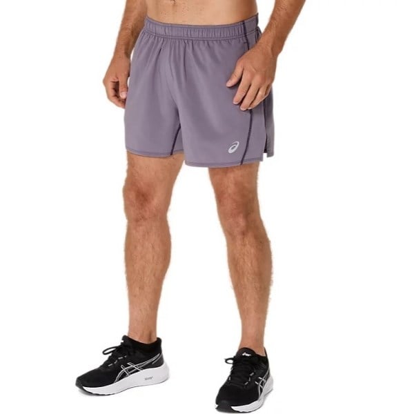 Asics Silver 5 Inch Mens Running Shorts - Lavender/Grey