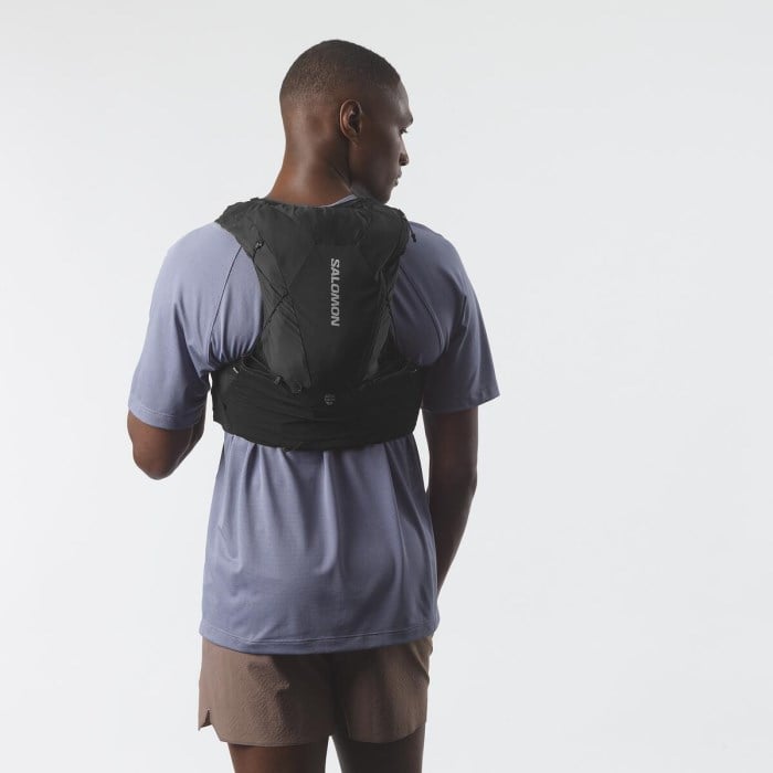 Salomon ADV Skin 12 Set Unisex Trail Running Vest With Flasks - Black