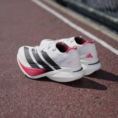 adidas Adizero Prime X 3 Strung - Unisex Racing Shoes - Cloud White/Core Black/Lucid Red