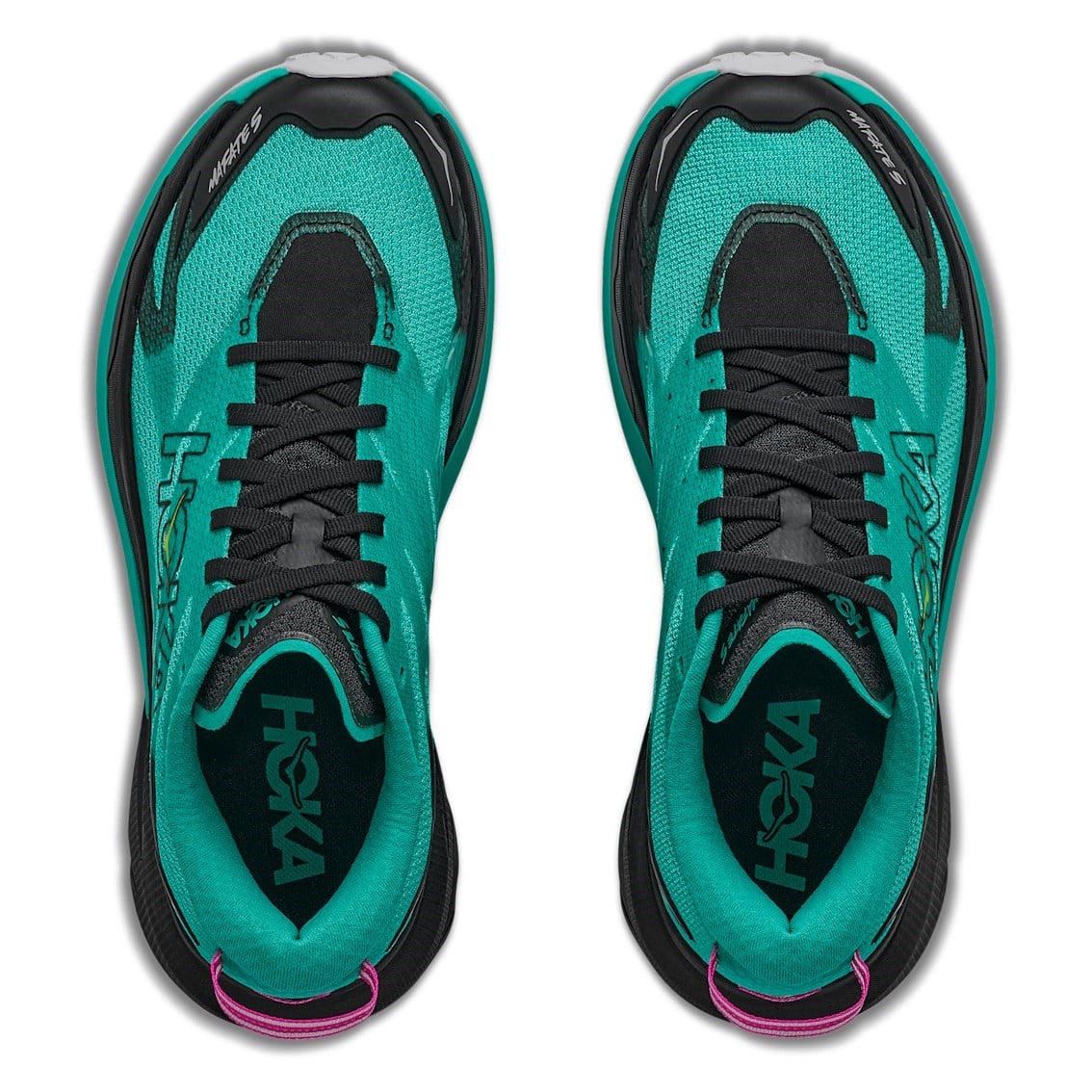 Hoka Mafate 5 - Womens Trail Running Shoes - Black/Electric Aqua - image 4