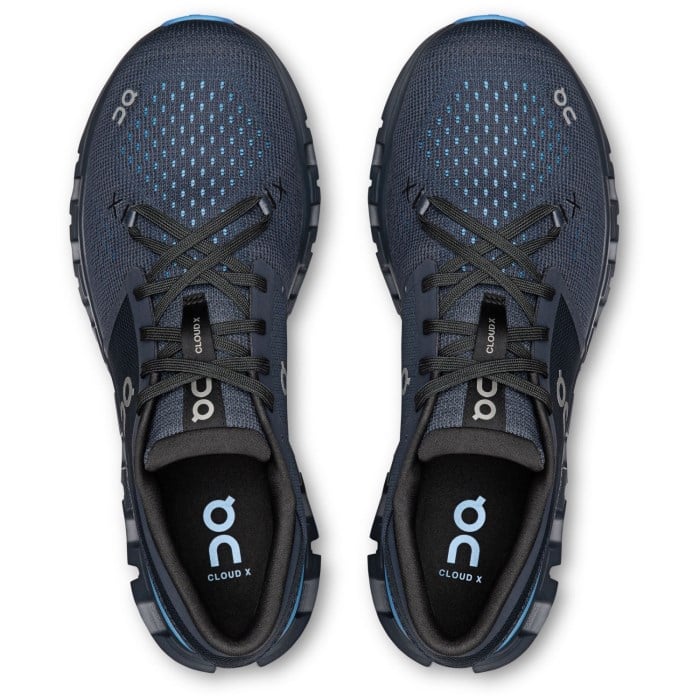 On Cloud X 4 - Mens Running Shoes - Navy/Gourami
