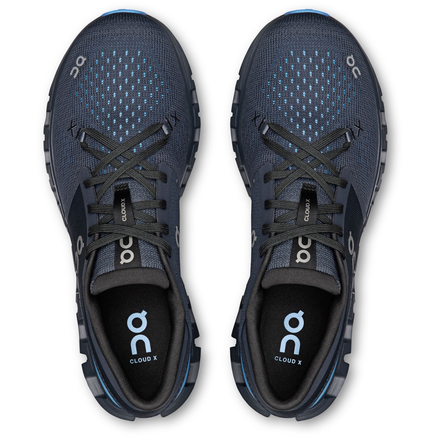 On Cloud X 4 - Mens Running Shoes - Navy/Gourami