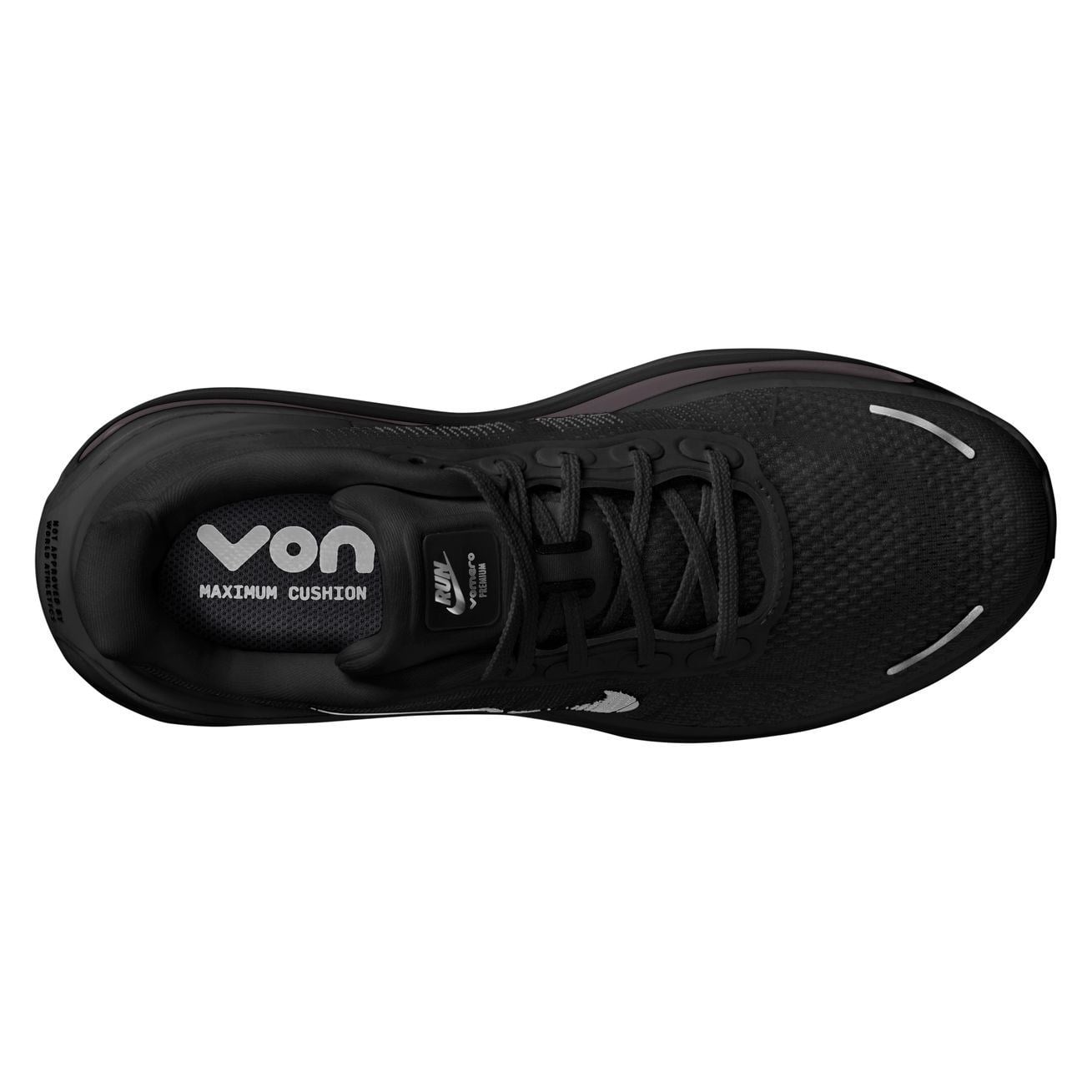 Nike Vomero Premium - Womens Running Shoes - Black/Metallic Silver-Off Noir - image 6