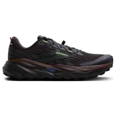 Brooks Cascadia 19 - Mens Trail Running Shoes - Phantom/Rum Raisin/Green