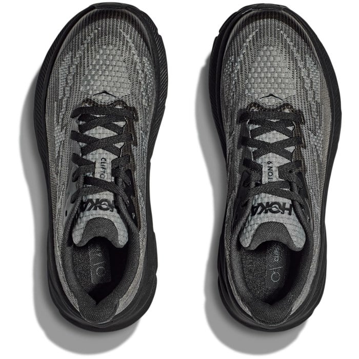 Hoka Clifton 9 - Kids Running Shoes - Black/Carbon