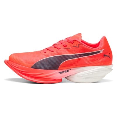 Puma Fast-R 3 Nitro Elite - Mens Racing Shoes - Ultra Red/Inky Depths/White