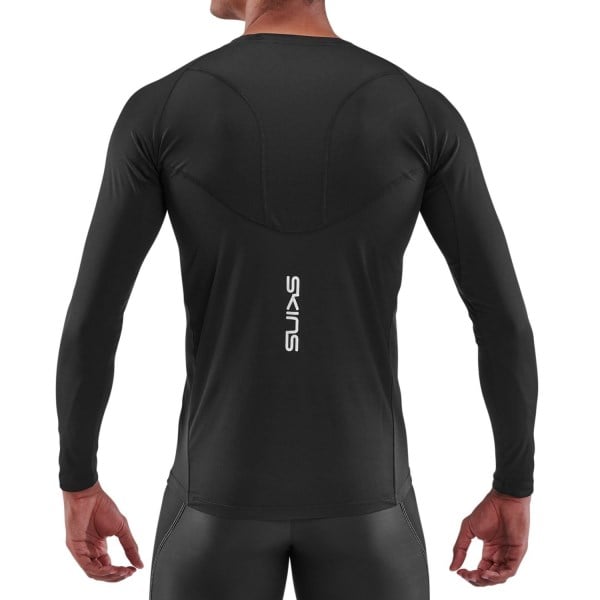 Skins Series-3 Mens Long Sleeve Training Top - Black