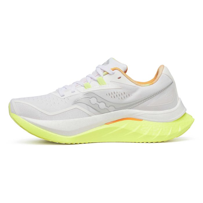 Saucony Endorphin Speed 4 - Womens Running Shoes - White/Sunny