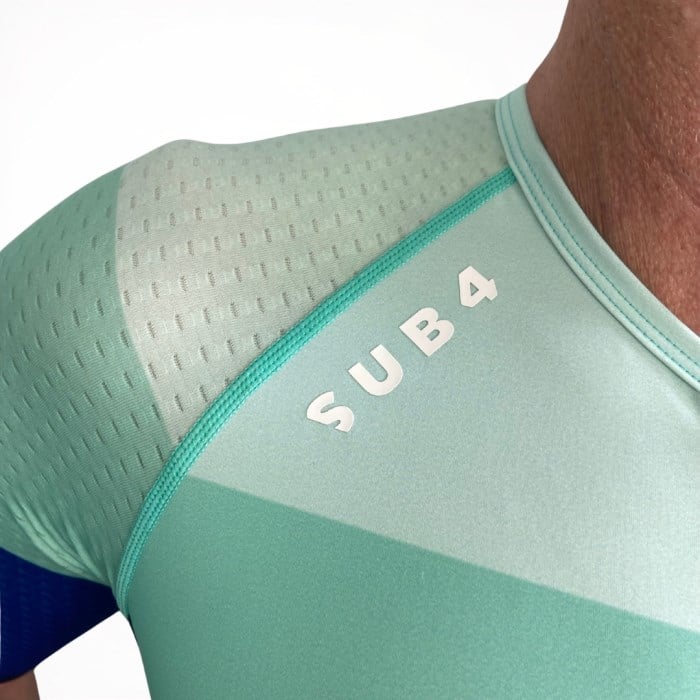 Sub4 Mens Triathlon Endurance Suit - Teal Split