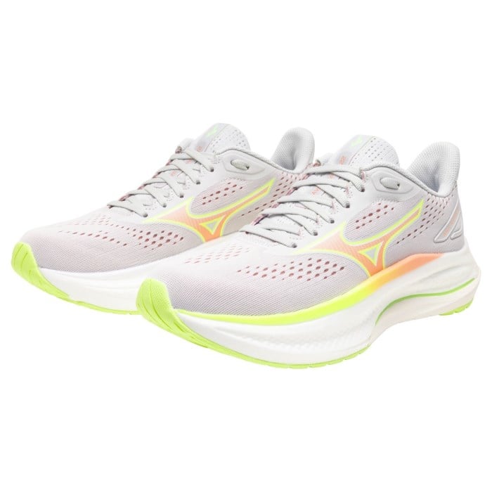 Mizuno Wave Inspire 22 - Womens Running Shoes - Cloudscape/Desert Flower/Lime Pulp - image 7