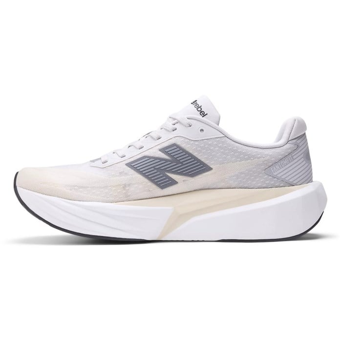 New Balance FuelCell Rebel v5 - Mens Running Shoes - Grey Matter/Linen/White