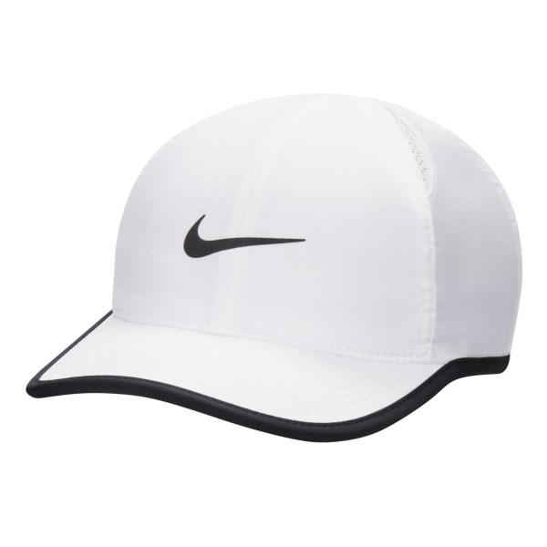 Nike Dri-Fit Club Featherlight Kids Cap - White/Black