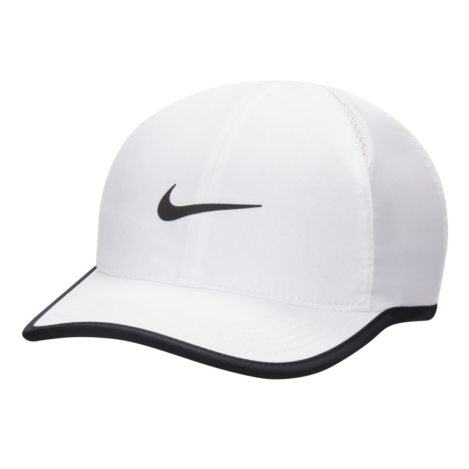 Nike Dri-Fit Club Featherlight Kids Cap - White/Black