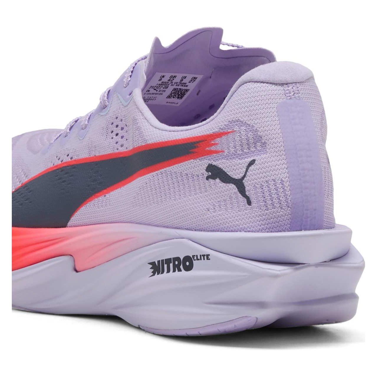 Puma Deviate Nitro Elite 4 - Mens Running Shoes - Light Lavender/Ultra Red/Inky Depths - image 5