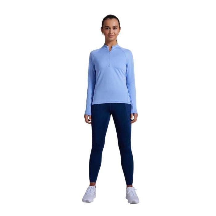 No Timid Souls AIRWARP Womens 1/4 Zip - California Sky