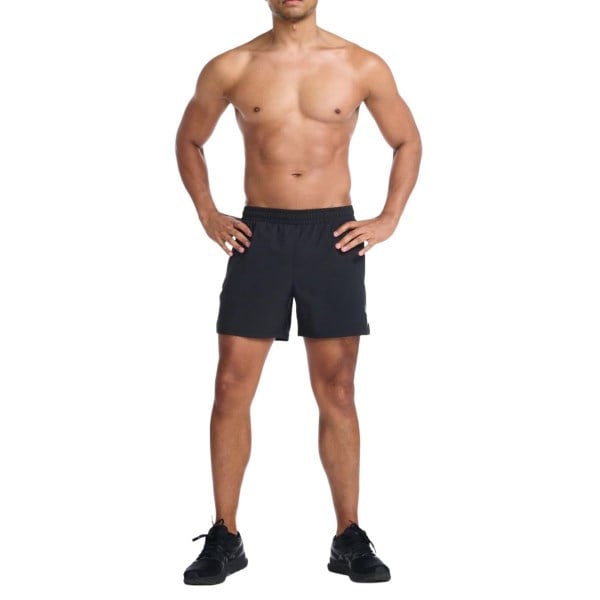 2XU Aspire 5 Inch Mens Running Shorts - Black/White