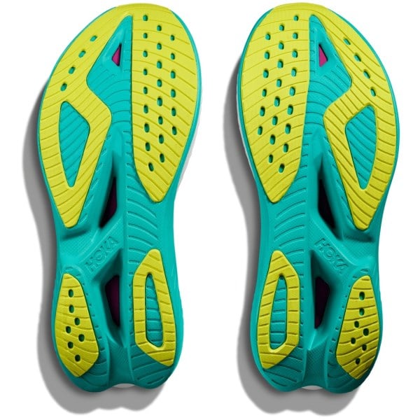 Hoka Mach X 2 - Womens Running Shoes - Frost/Electric Aqua