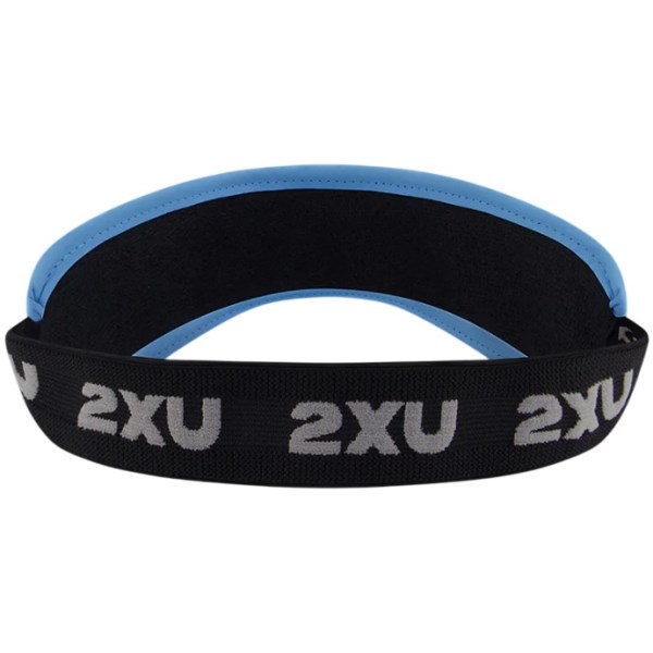 2XU Performance Running Visor - Azure Blue/Black