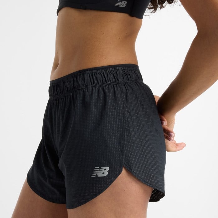 New Balance RC Ultra Light Split Womens 3 Inch Running Shorts - Black