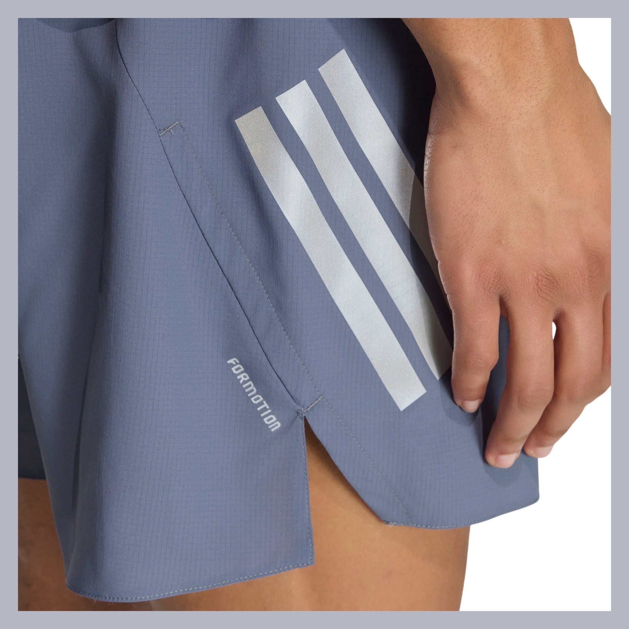 Adidas ADI365 Formotion Mens Running Shorts - Onix/Refsil - image 7