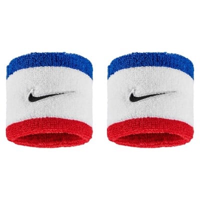 Nike Swoosh Wristbands - 2 Pack - Game Royal/University Red/Black