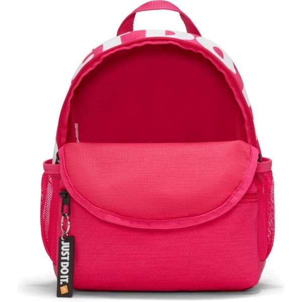 Nike Brasilia JDI Kids Mini Backpack Bag - Fireberry/White