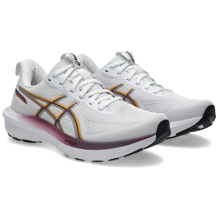 Asics GT-1000 14 - Womens Running Shoes - White/Yamabuki