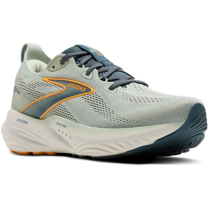 Brooks Glycerin 22 - Mens Running Shoes - Smoke/Stormy/Orange
