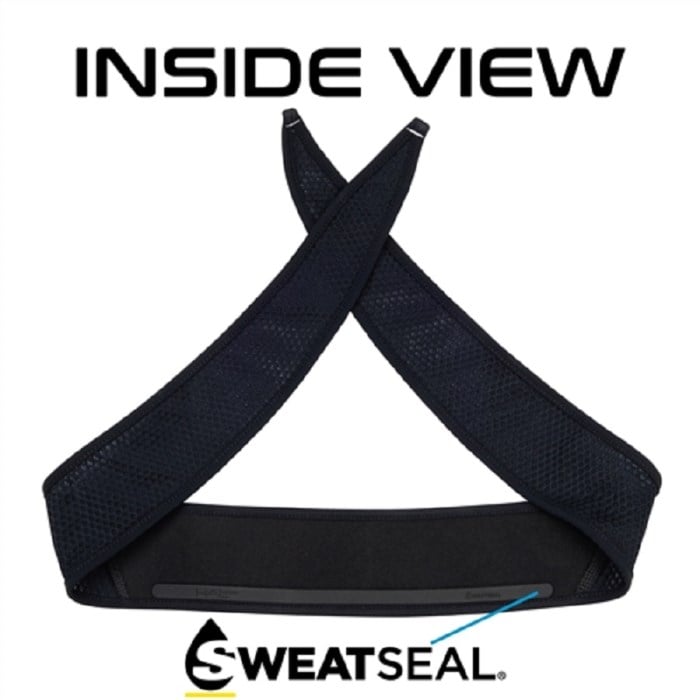 Halo II Air Mesh X2 SweatBlock Headband (extreme sweating) - Tie Version - Black