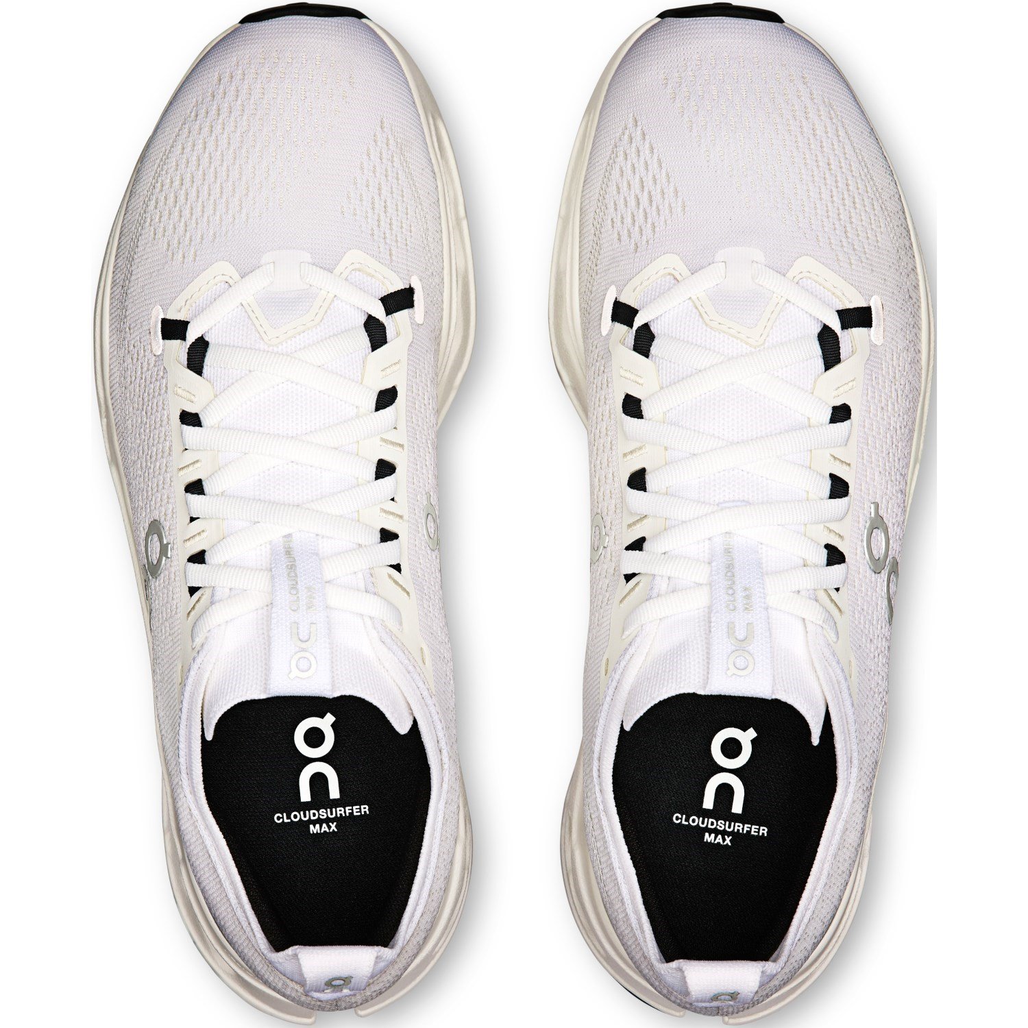 On Cloudsurfer Max - Mens Running Shoes - White/White